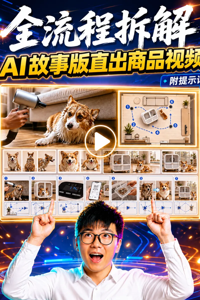 全流程拆解：AI做事版如何直出商品视频